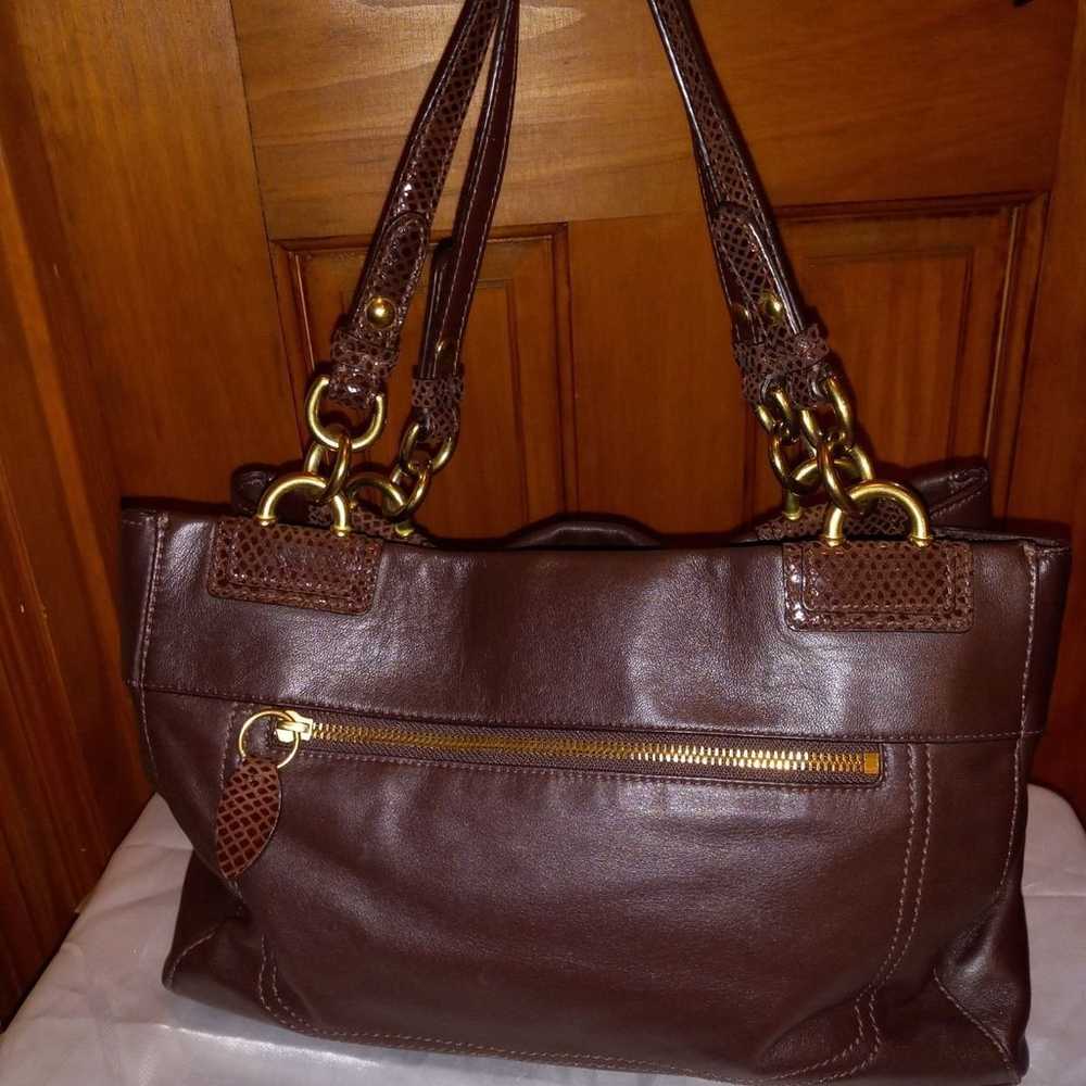 Coach Madison Pheobe brown leather tote - image 2