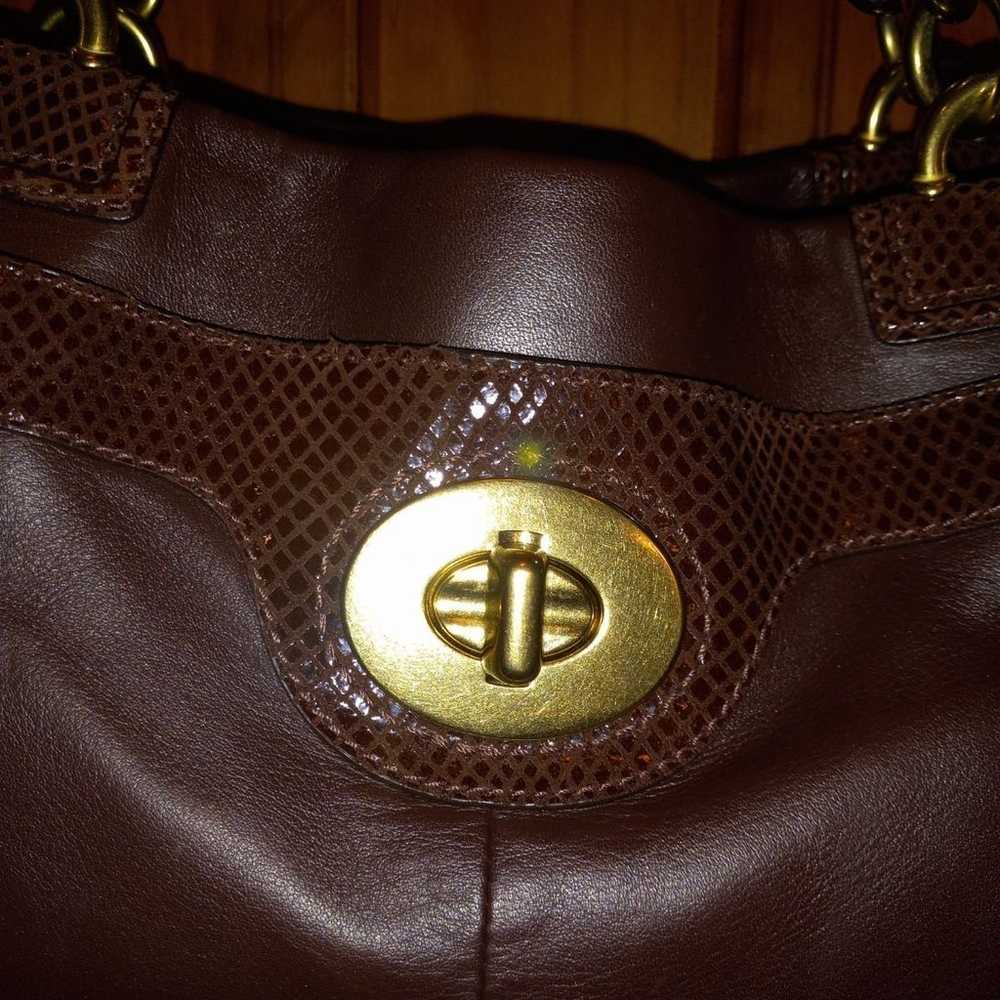 Coach Madison Pheobe brown leather tote - image 3