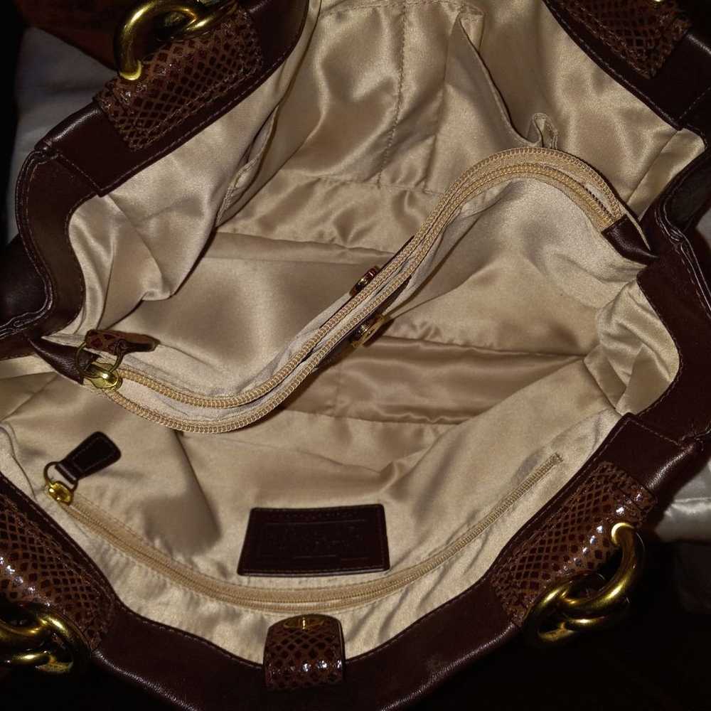 Coach Madison Pheobe brown leather tote - image 7