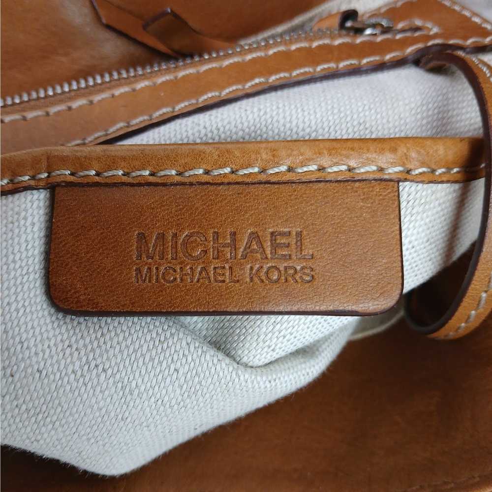 Michael Kors VTG Hutton Large Leather Buckle Flap… - image 12