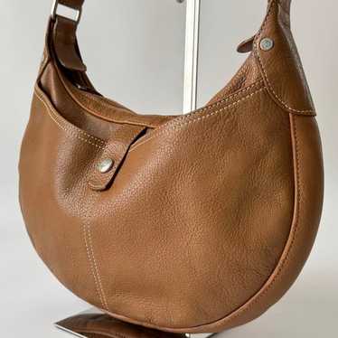 LONGCHAMP One Shoulder Bag Half Moon Brown Leather - image 1