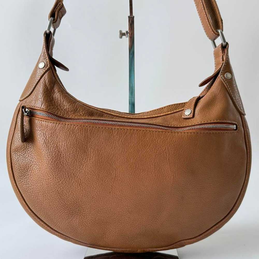 LONGCHAMP One Shoulder Bag Half Moon Brown Leather - image 3