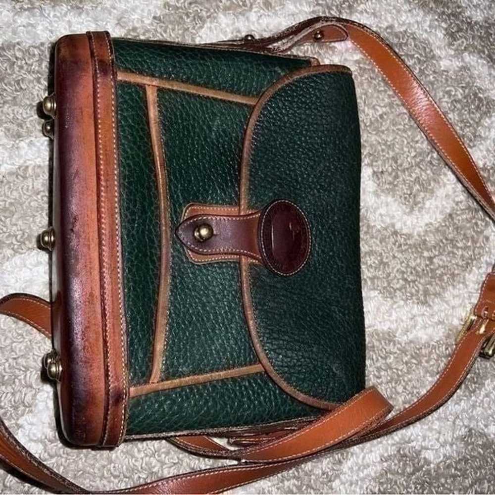 Dooney & Bourke vintage tan and green purse - image 5