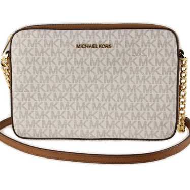 MICHAEL KORS Shoulder Bag White/Brown