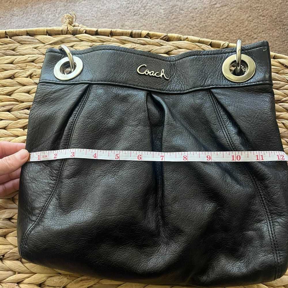 Coach Ashley Leather Hippie Pleated Shoulder Bag,… - image 10