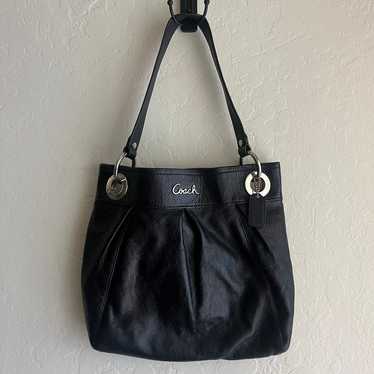 Coach Ashley Leather Hippie Pleated Shoulder Bag,… - image 1