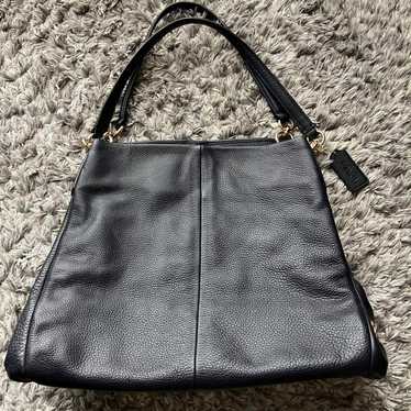 COACH dark blue shoulder bag