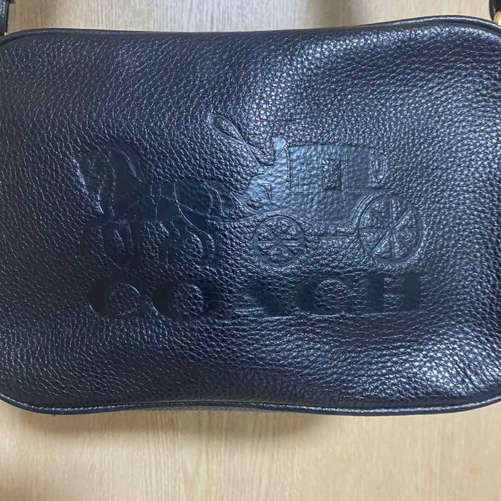 COACH Shoulder Bag Black Leather - image 2