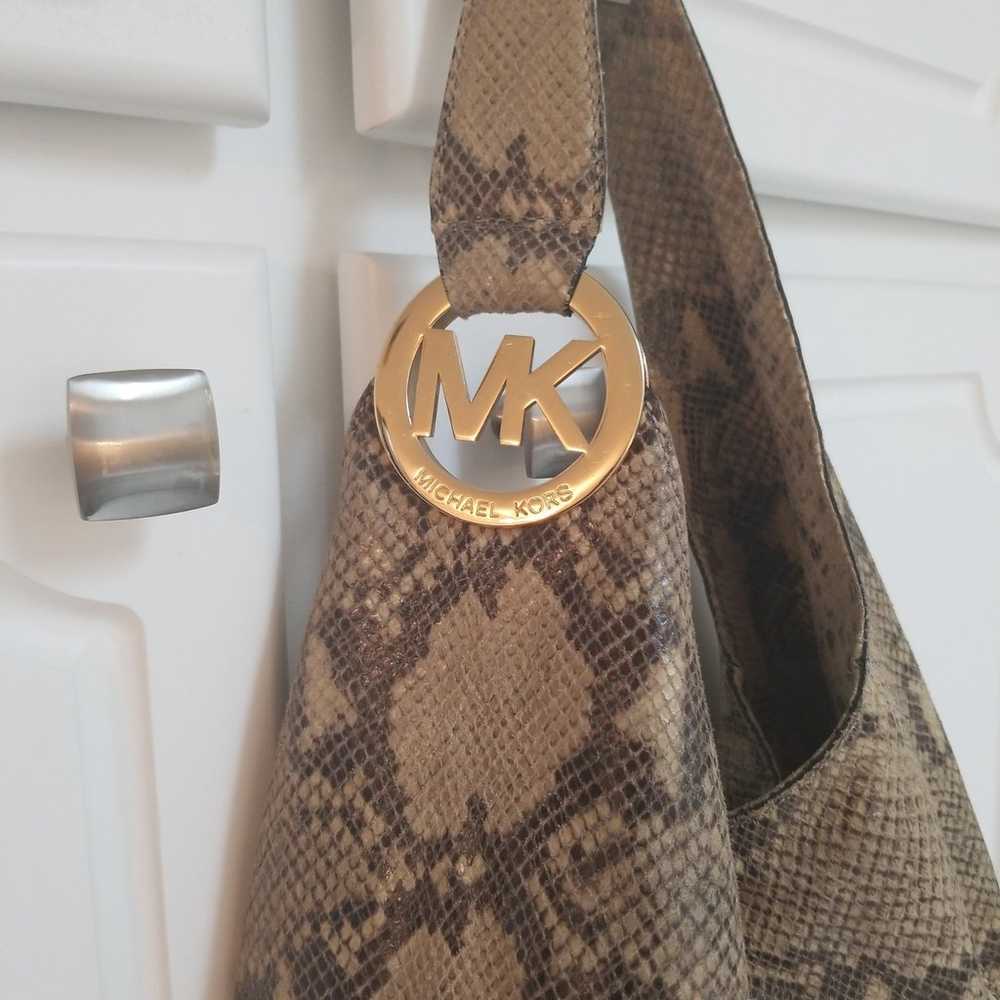 MICHAEL KORS SNAKESKIN HOBO BAG - image 2