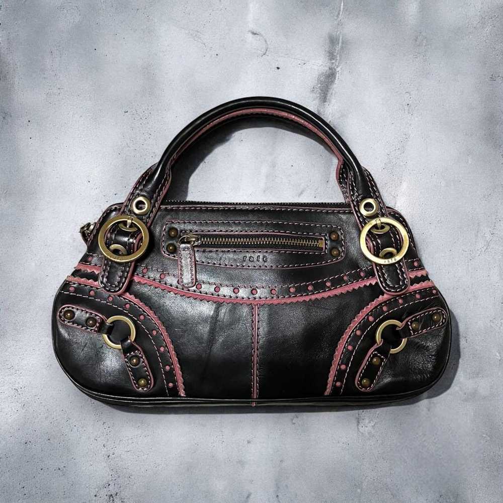 Archive leather handbag with studs in Y2K grunge … - image 1