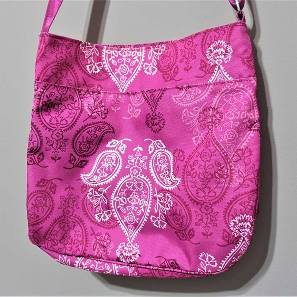 Vera Bradley 3 Zipper hipster pink paisley should… - image 2