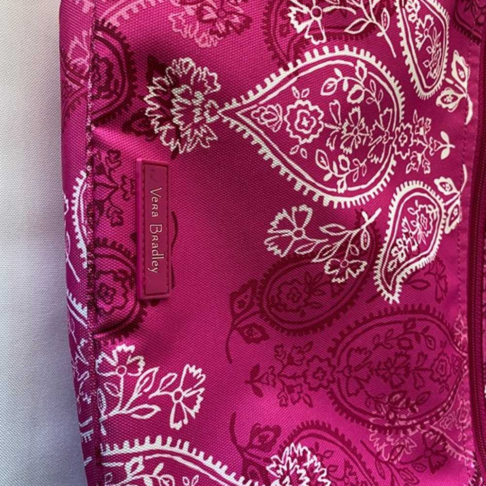 Vera Bradley 3 Zipper hipster pink paisley should… - image 3