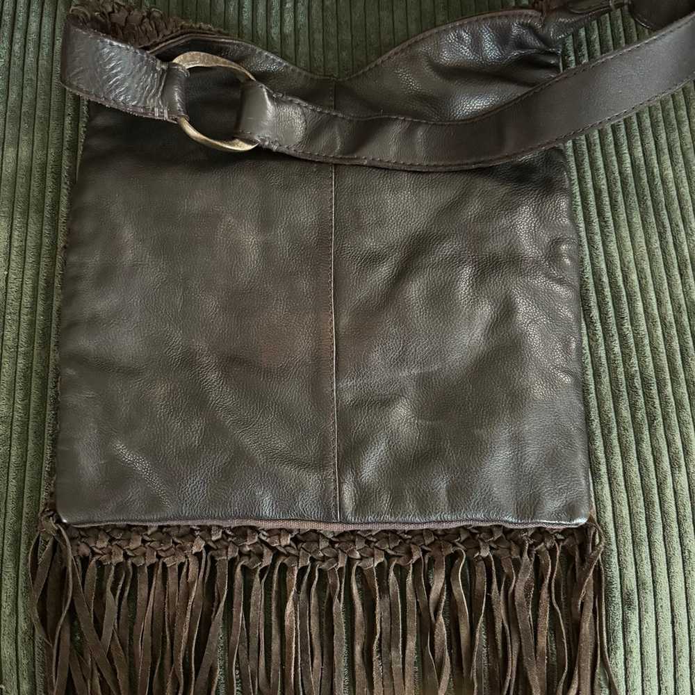 Lucky Brand leather shoulder bag - image 2