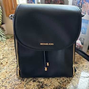 Michael Kors Black Leather Backpack - image 1