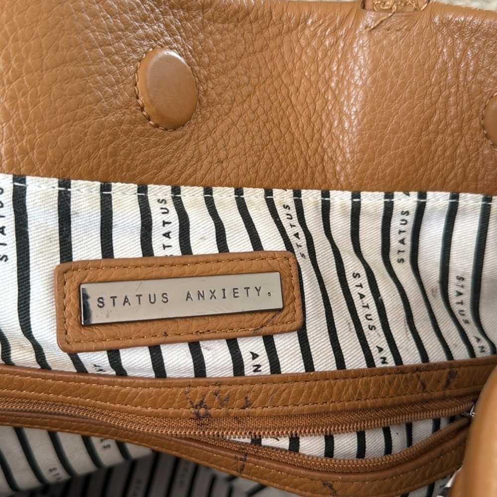 Status Anxiety Camel Colored Medium Tote - image 5