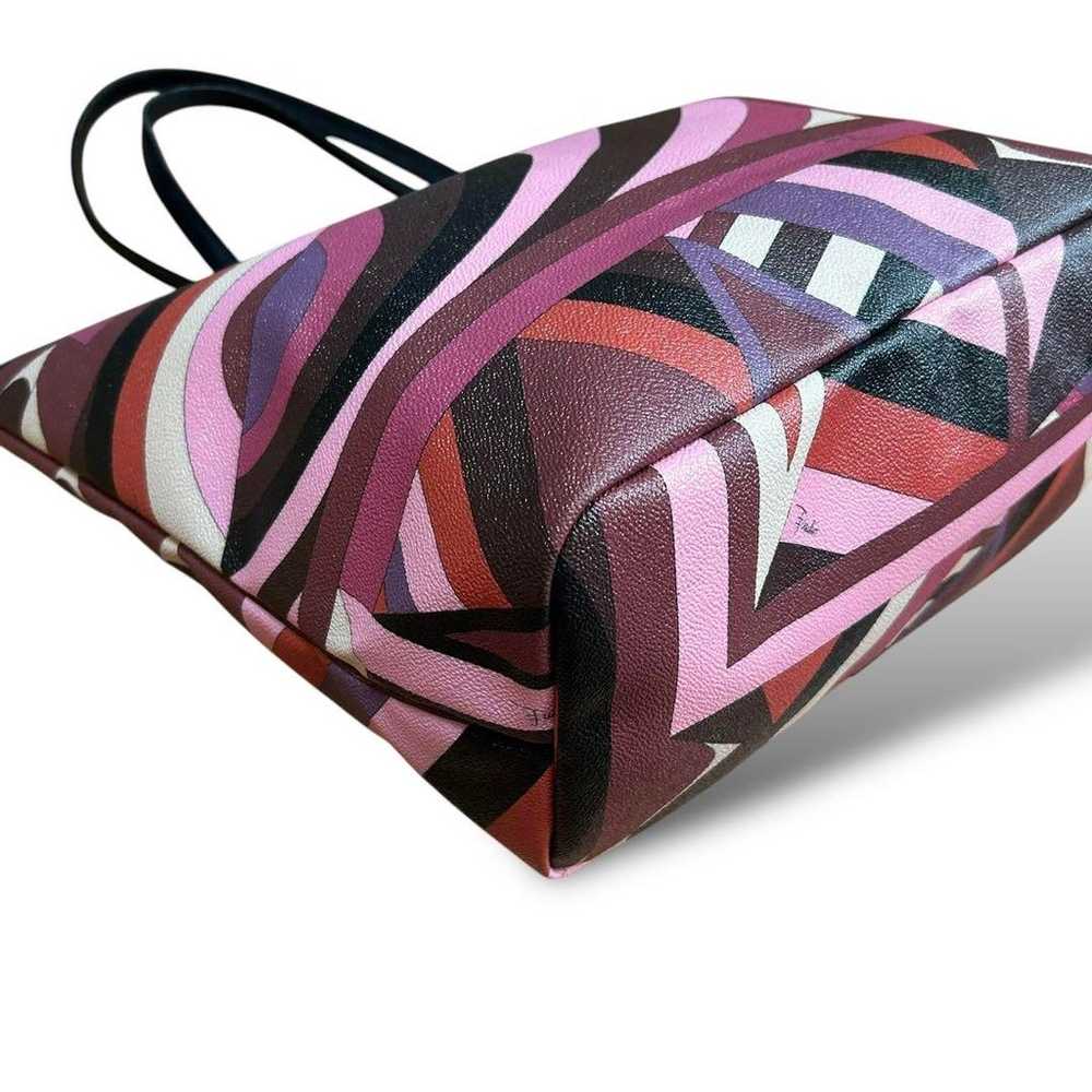 Emilio Pucci Tote Bag, Leather, PVC, Pink, Logo, … - image 11