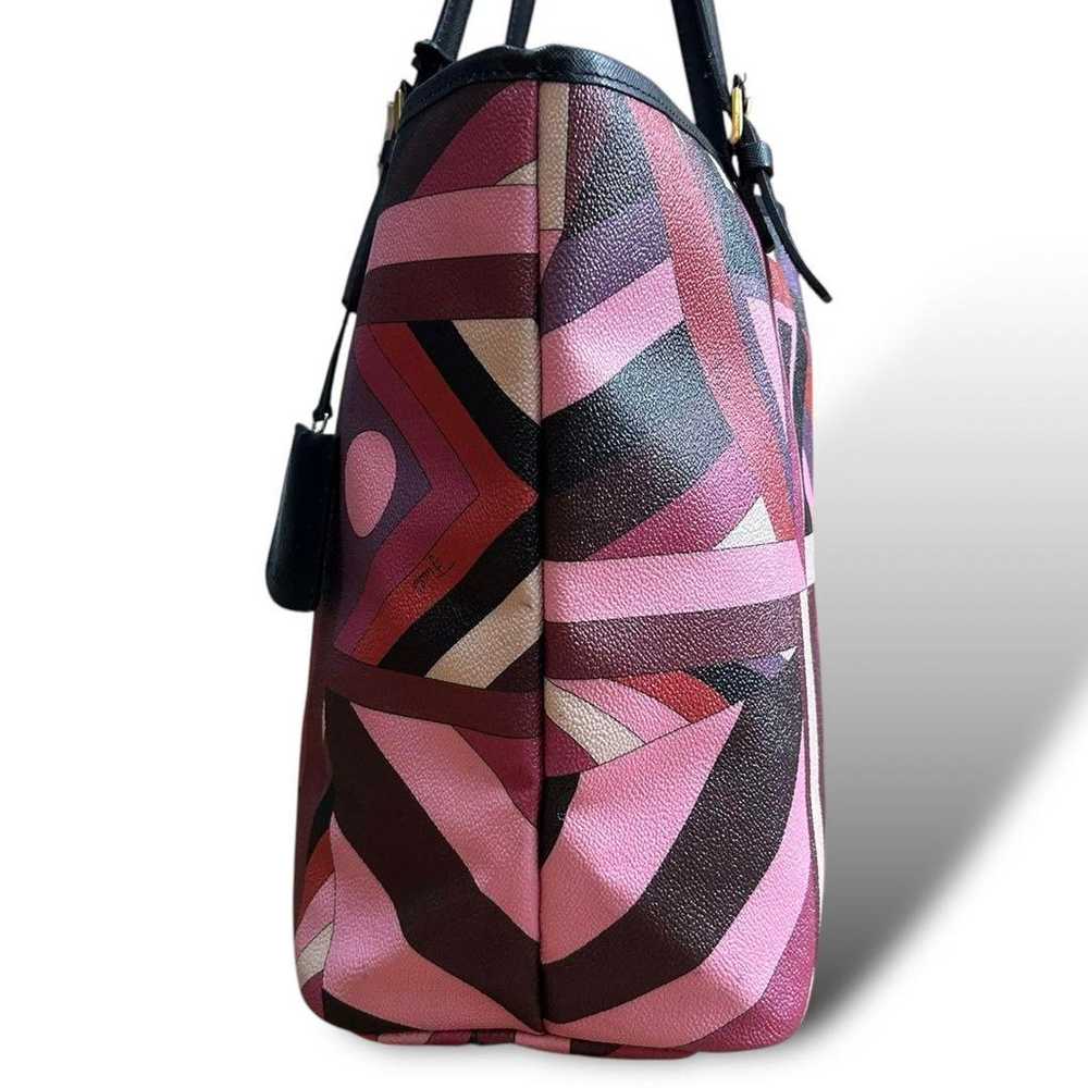 Emilio Pucci Tote Bag, Leather, PVC, Pink, Logo, … - image 5