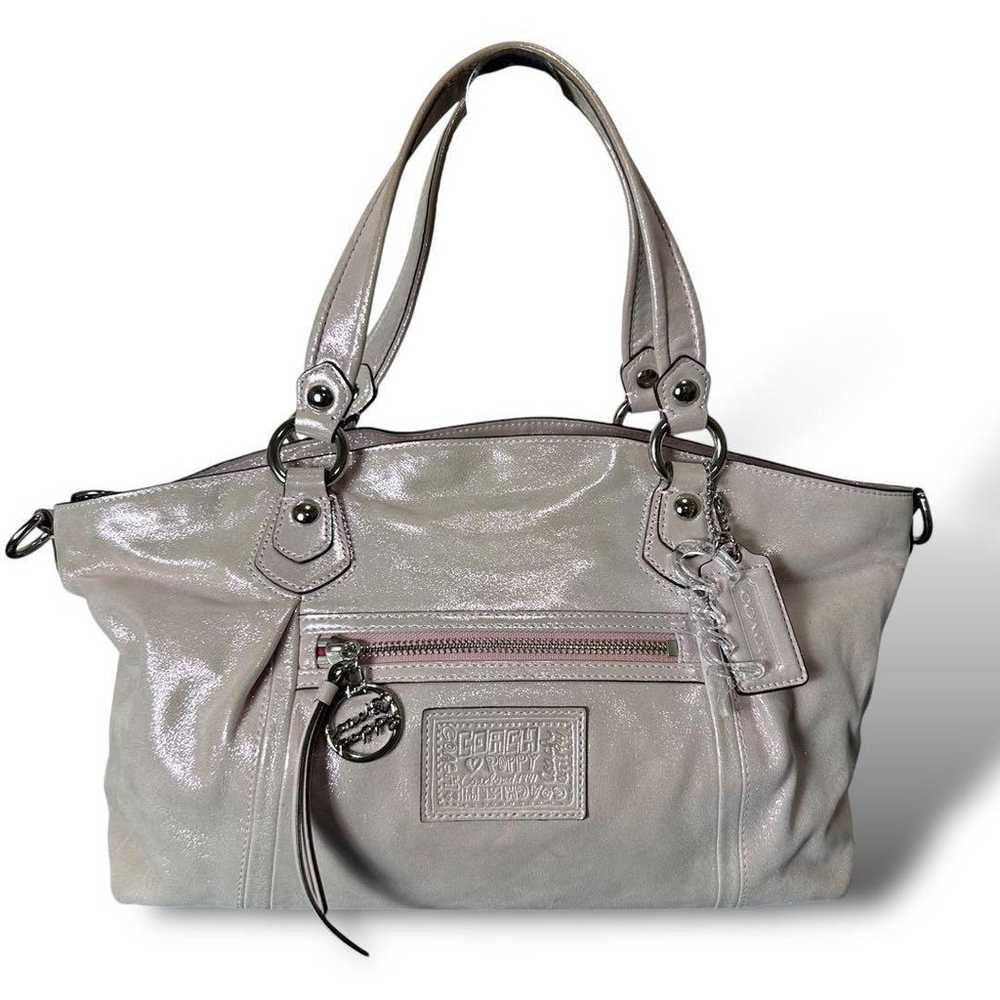 COACH 019 POPPY Shoulder Bag Handbag 2-way Pink - image 3