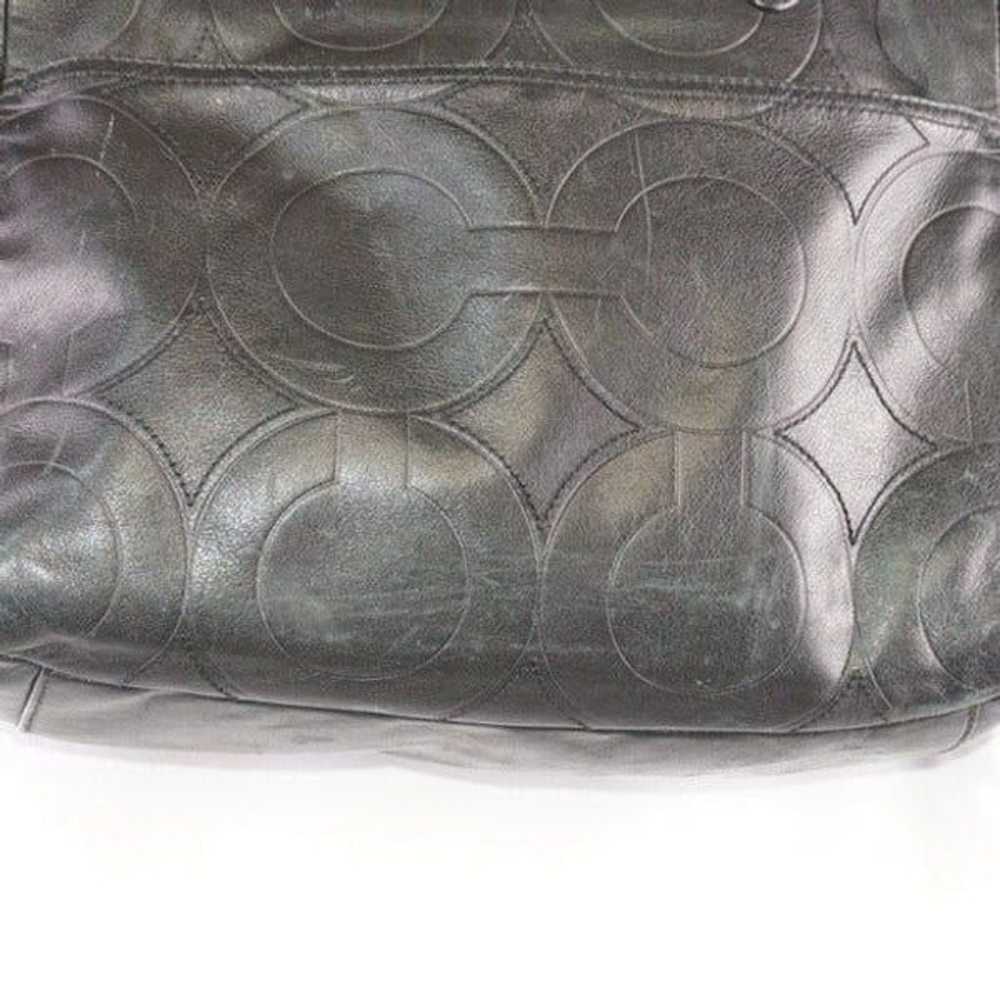 COACH Black Mia Embossed Leather Bag - image 11