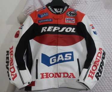 Other Vintage Repsol Black Leather Jacket, Motorc… - image 1