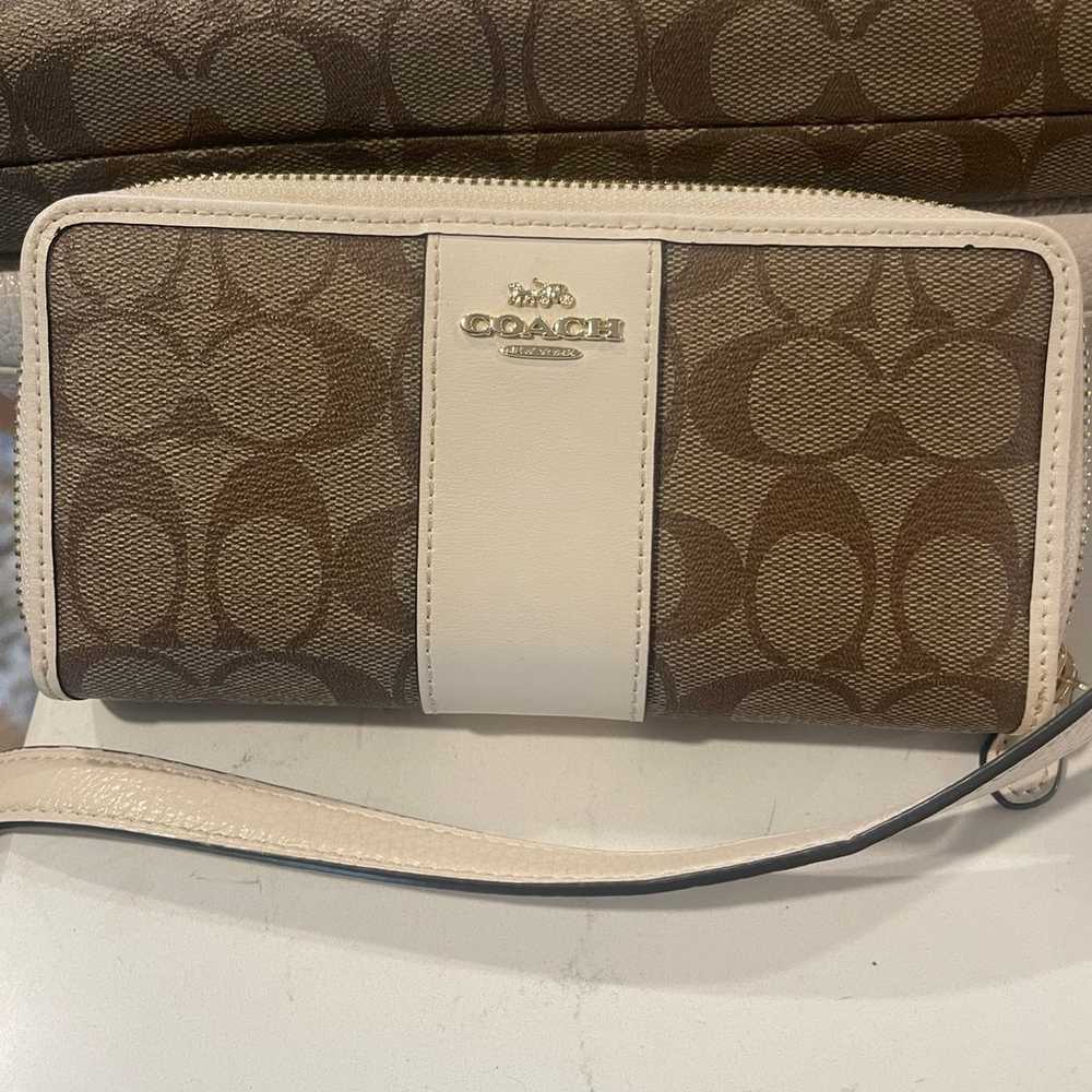 Authentic Coach purse and matching wallet - image 6