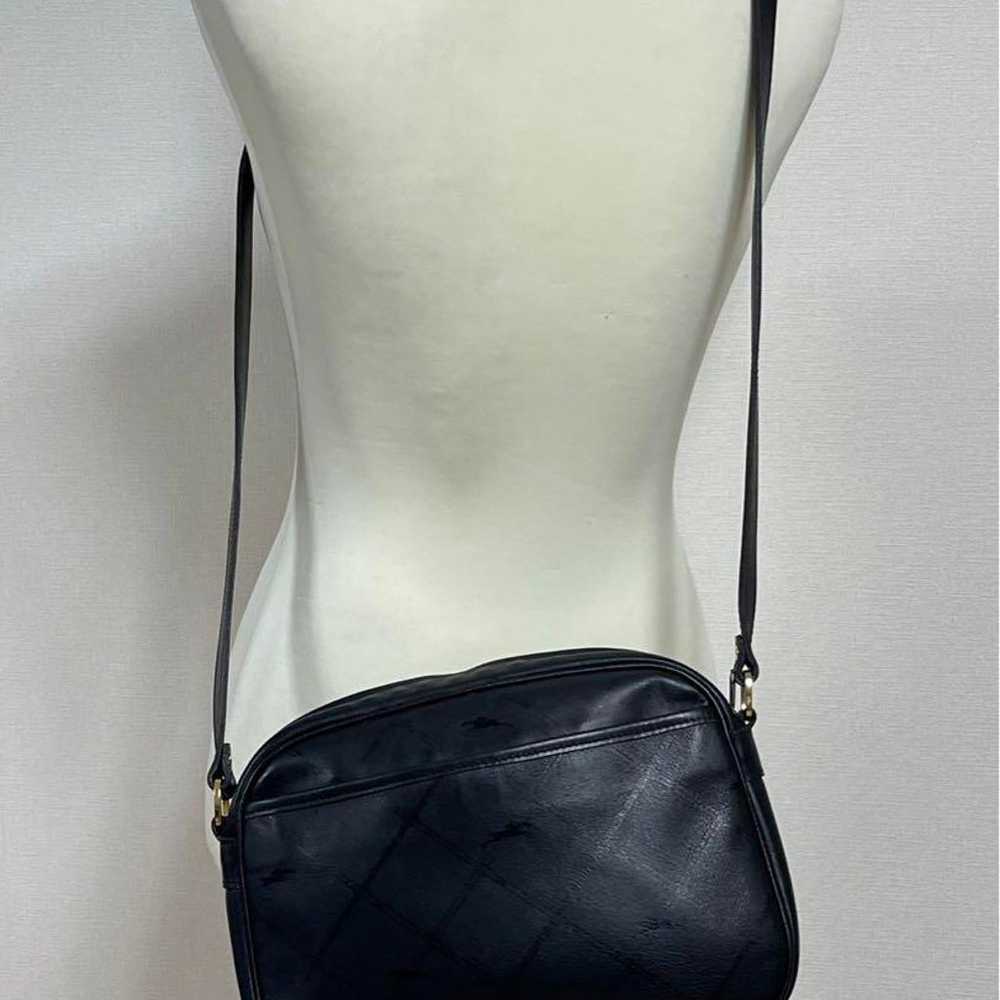 LONGCHAMP Shoulder Bag Leather Black Excellent Co… - image 4