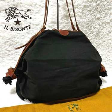 【IL BISONTE】Il Bisonte Candy Tote Bag Canvas Leat… - image 1