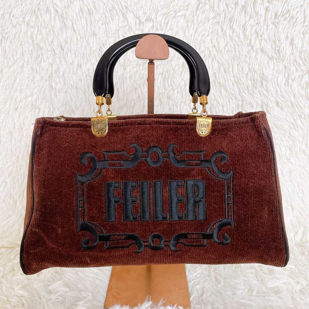 Excellent condition✨ Feiler Tote Bag Handbag Brow… - image 2