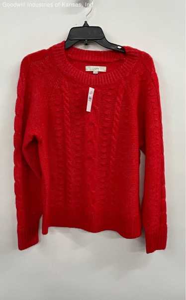 LOFT Red Sweater Long Sleeve - Size L