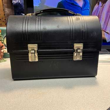 Vintage Black Dome Lunchbox