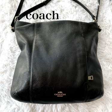 Coach 2WAY Leather Shoulder Bag Tote Bag Leather B