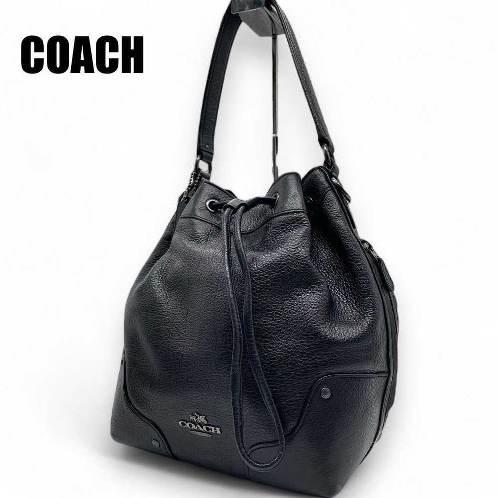 【Excellent Condition】COACH Drawstring Bag Handbag… - image 1