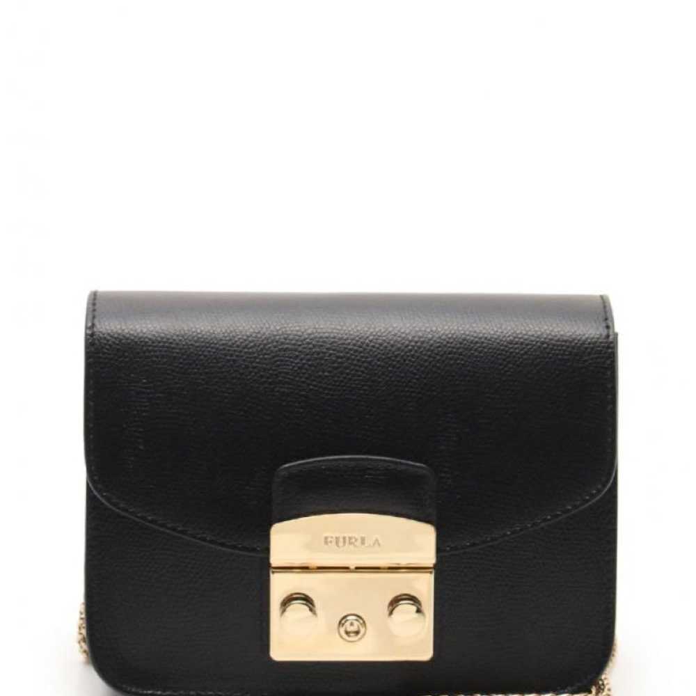 Furla Black Leather Shoulder Bag with Dust Bag - image 1