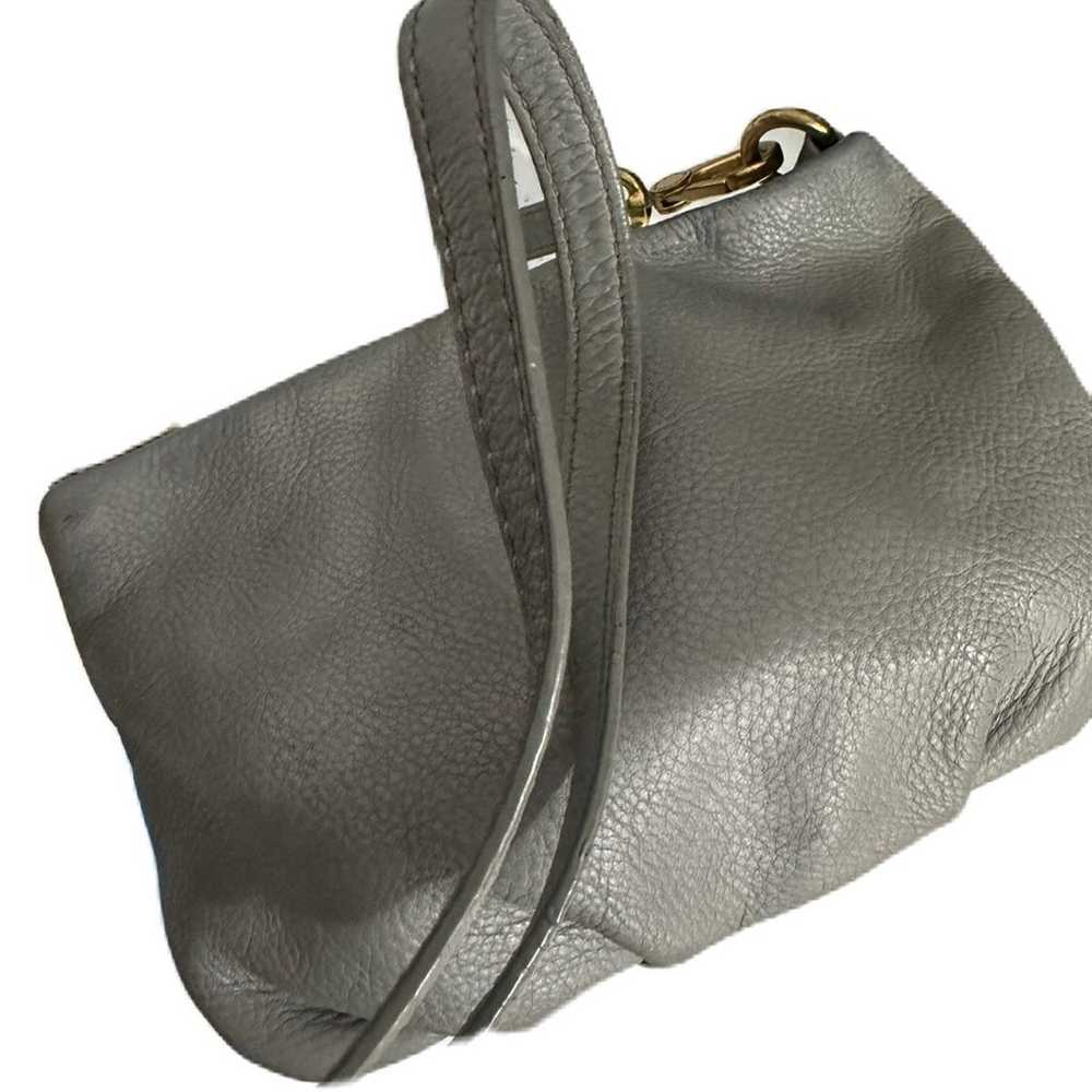 ★ Marc Jacobs Gray Pebble Leather Gold-tone Hardw… - image 3