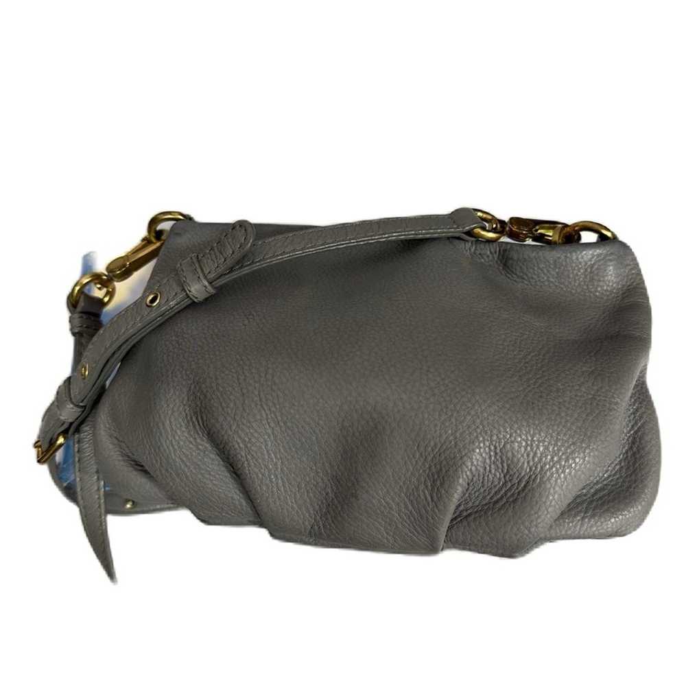 ★ Marc Jacobs Gray Pebble Leather Gold-tone Hardw… - image 5