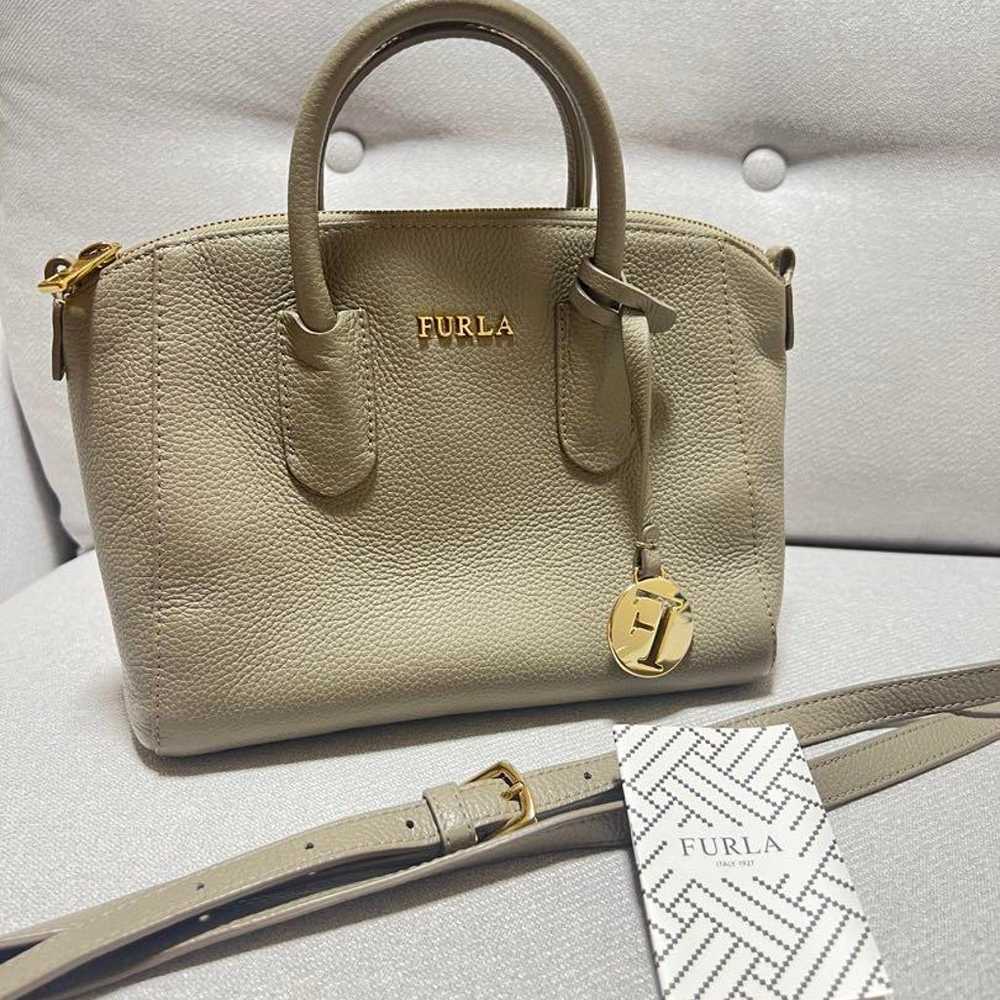 FURLA Gray Leather Handbag - image 1