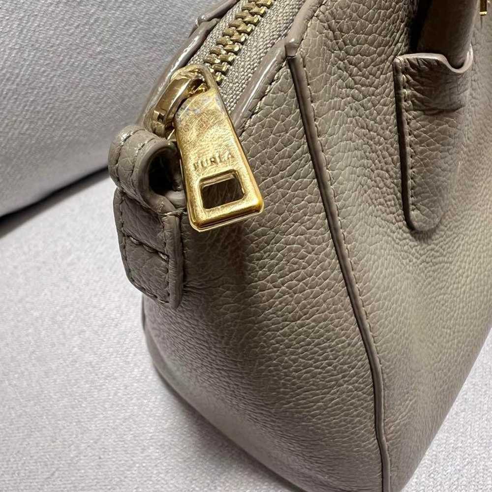 FURLA Gray Leather Handbag - image 2