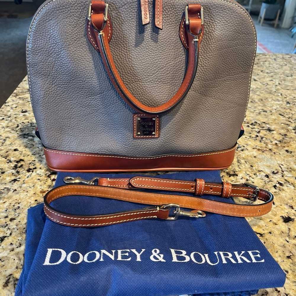 Dooney & Bourke Pebble Leather Zip Zip Satchel - image 1