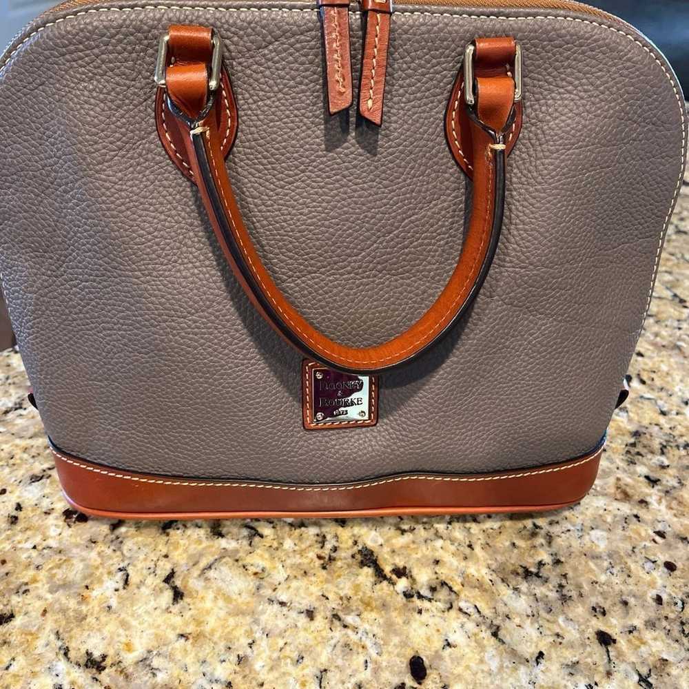 Dooney & Bourke Pebble Leather Zip Zip Satchel - image 2