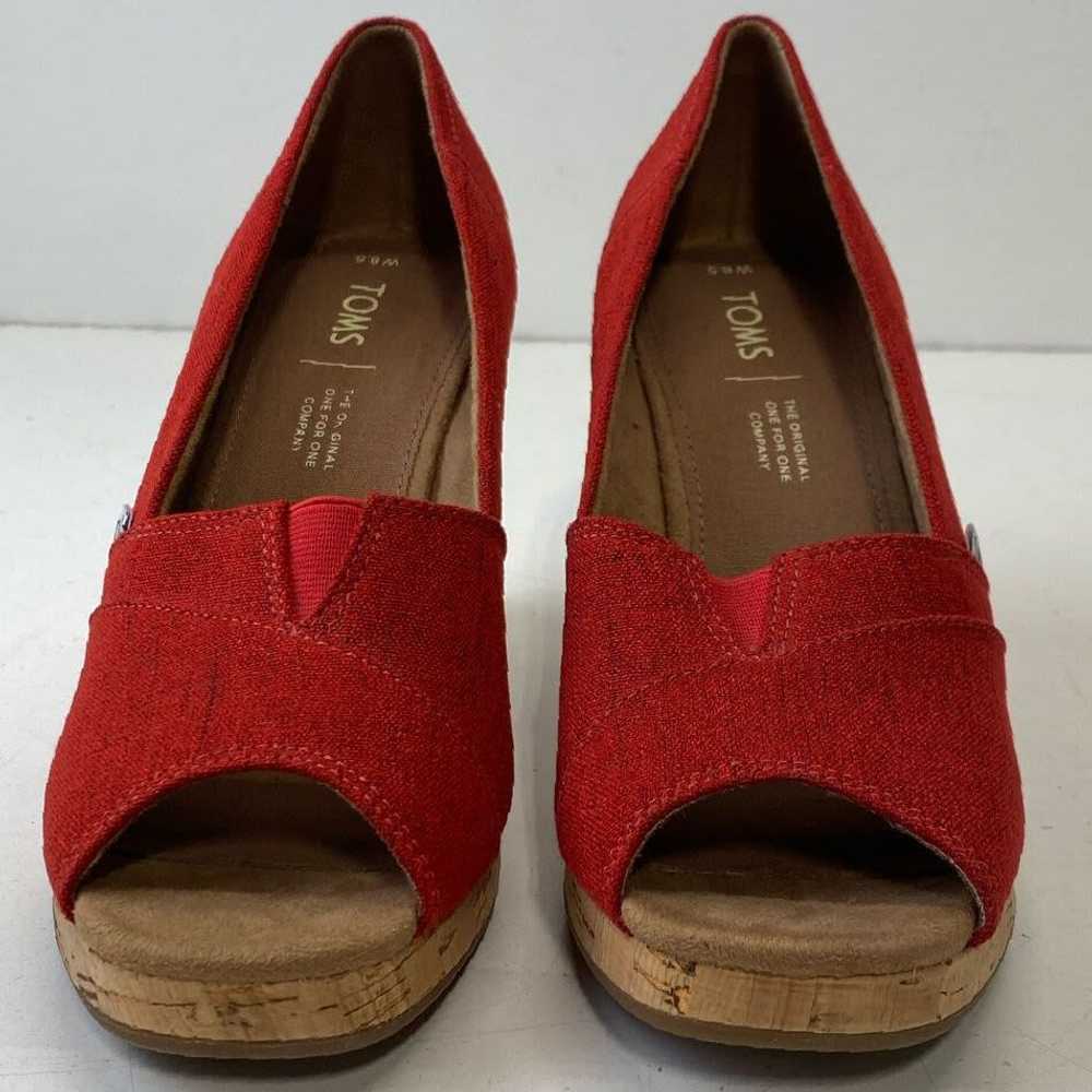 Toms Canvas Classic Espradrille Platform Wedge He… - image 3