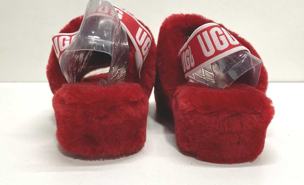 UGG Fluff Yeah Slides Women's Red Size 8 - image 4