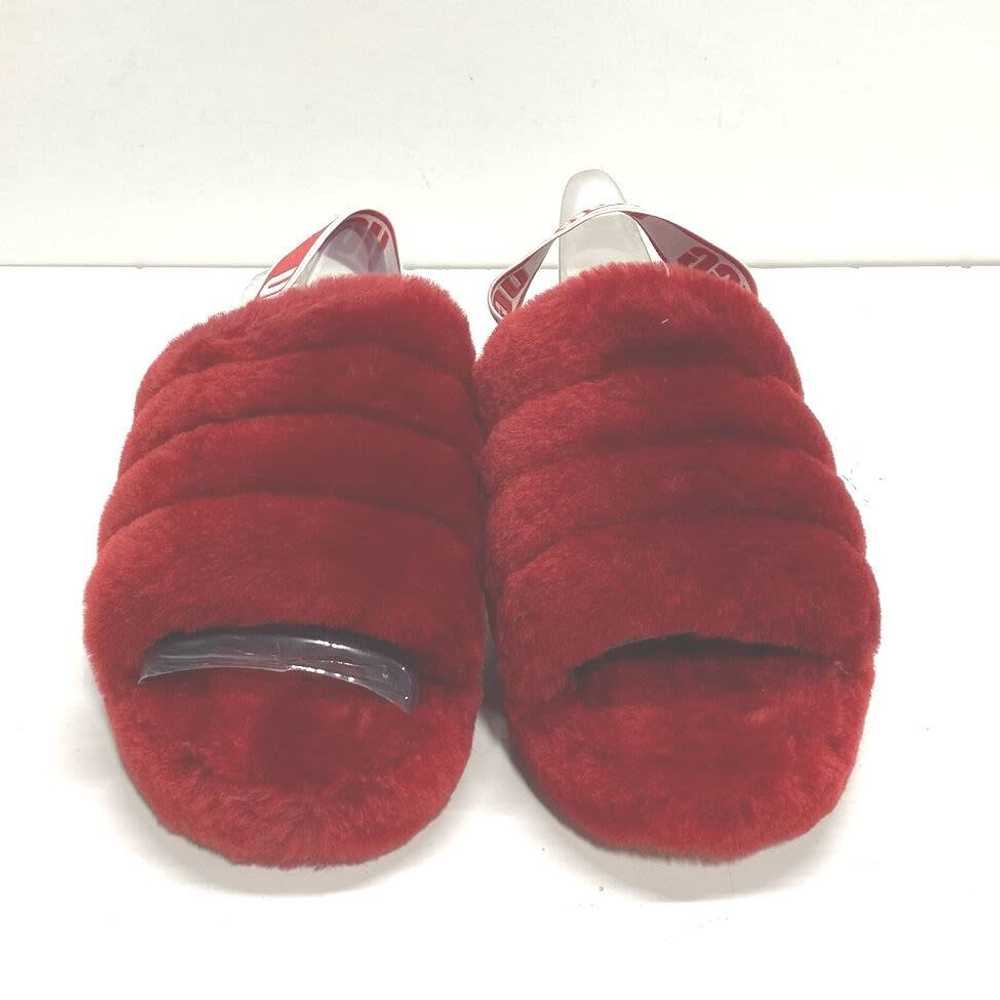 UGG Fluff Yeah Slides Women's Red Size 8 - image 5