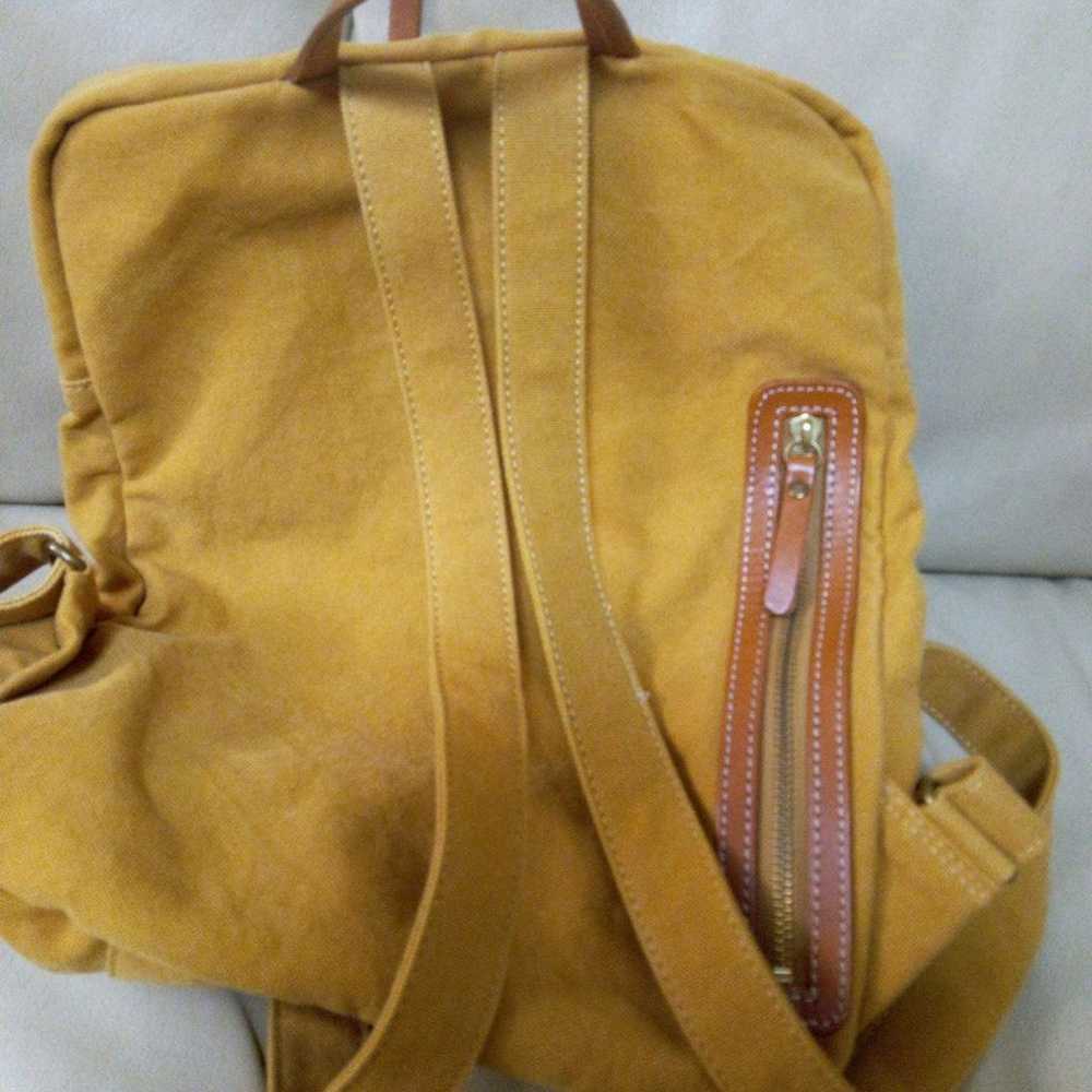 BAGGY'S ANNEX Mustard Canvas Backpack - image 4