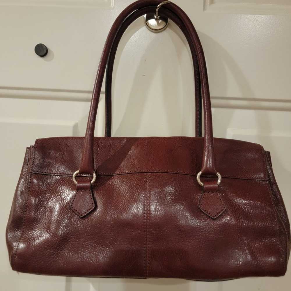 Wilson's Pelle Studio leather Burgundy shoulder B… - image 3