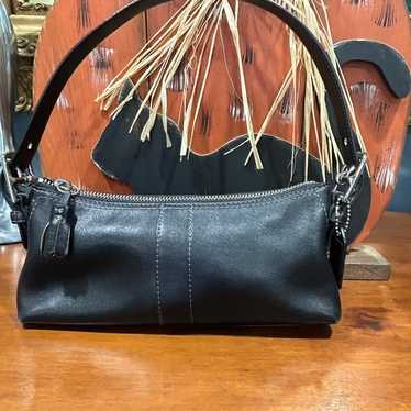 COACH 7461 BLACK LEATHER MINI SHOULDER BAG Y2K - image 1