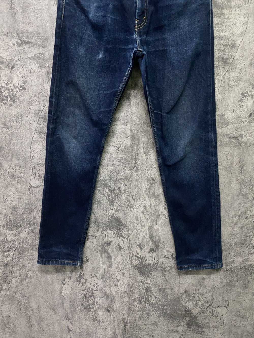 Vintage Levi's 512 Dark Blue Distressed jeans - L… - image 10