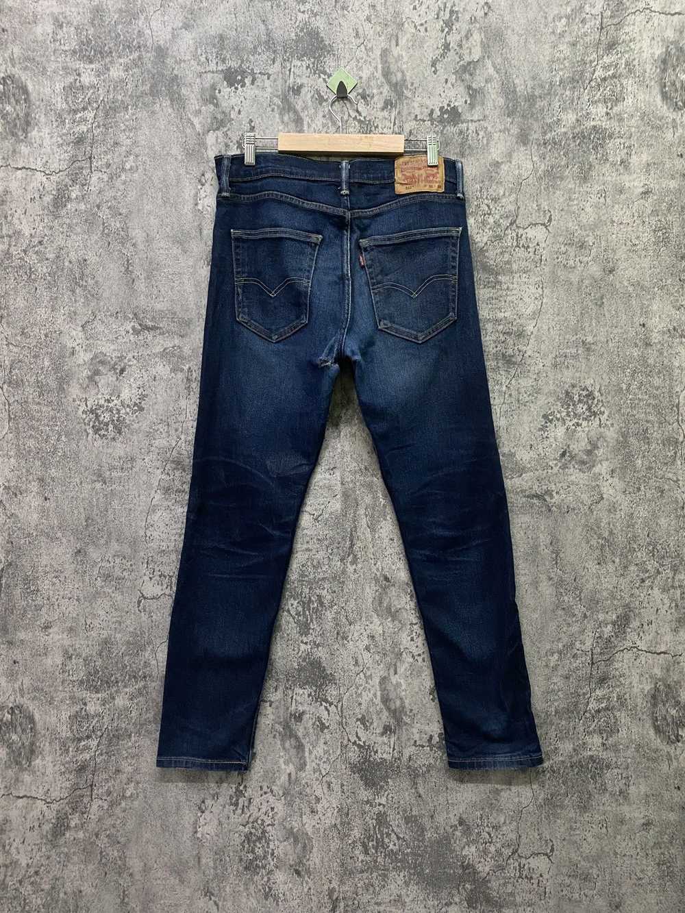 Vintage Levi's 512 Dark Blue Distressed jeans - L… - image 2