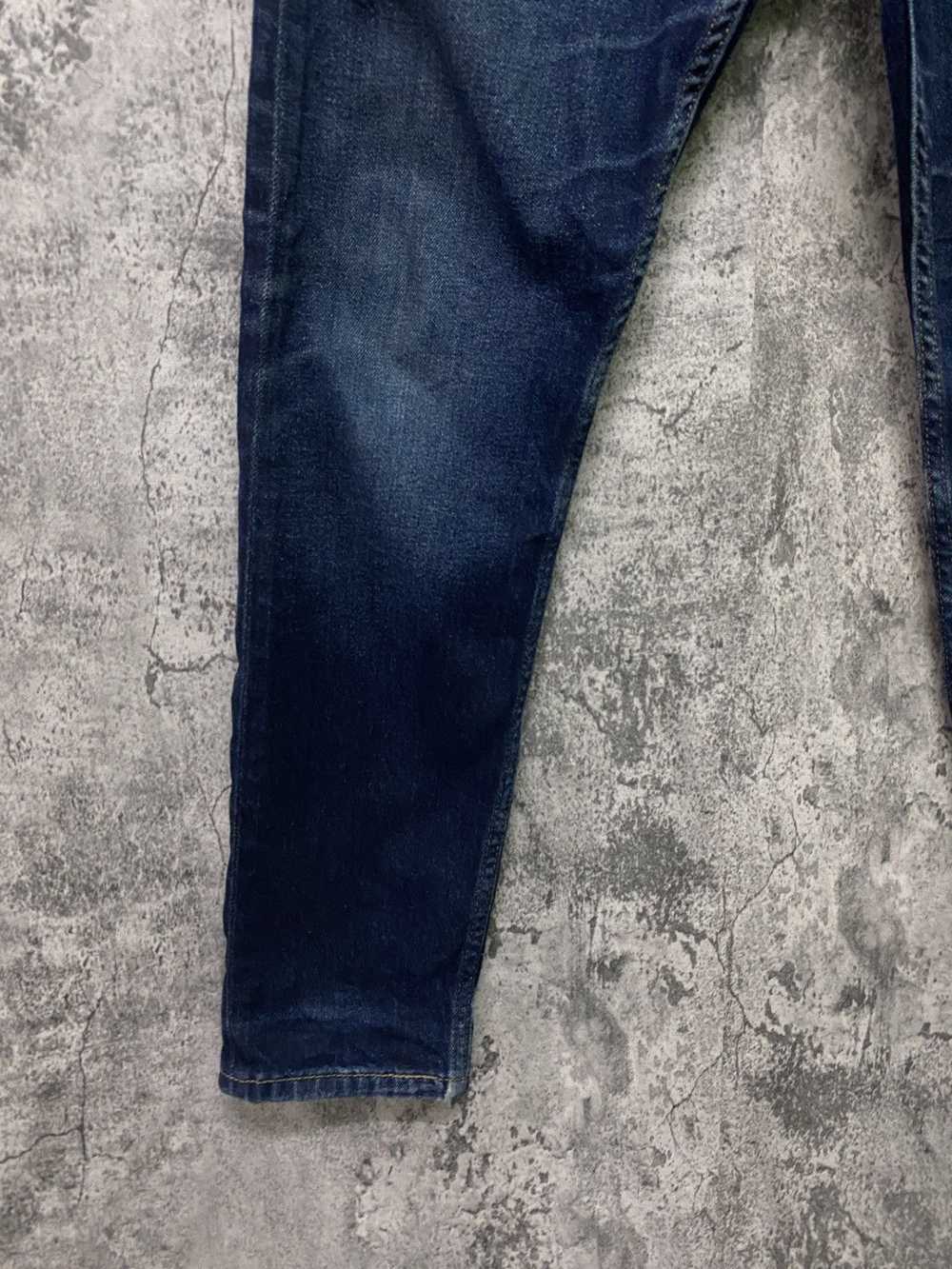 Vintage Levi's 512 Dark Blue Distressed jeans - L… - image 9