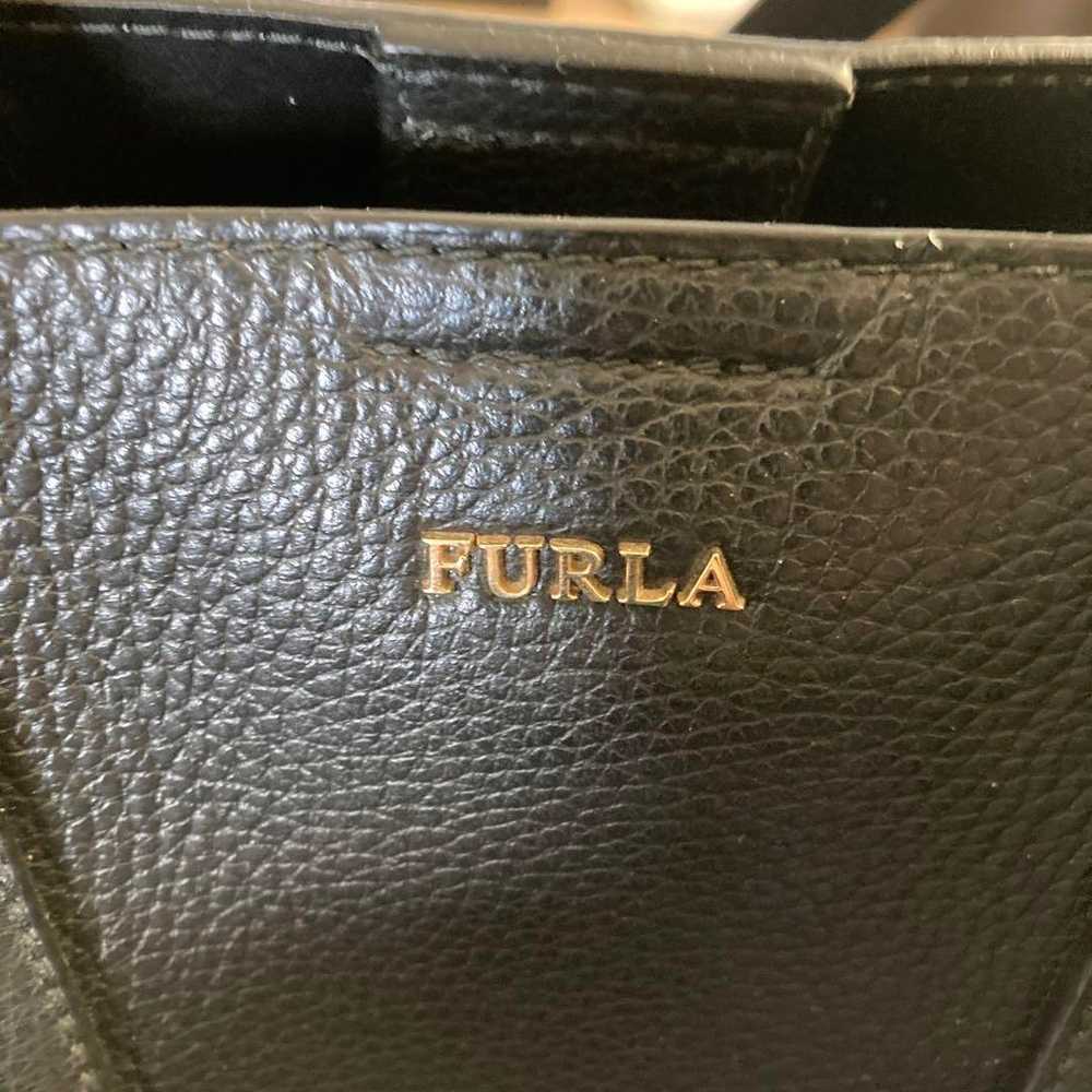 [Excellent Condition] FURLA Tote Bag Black Leather - image 3