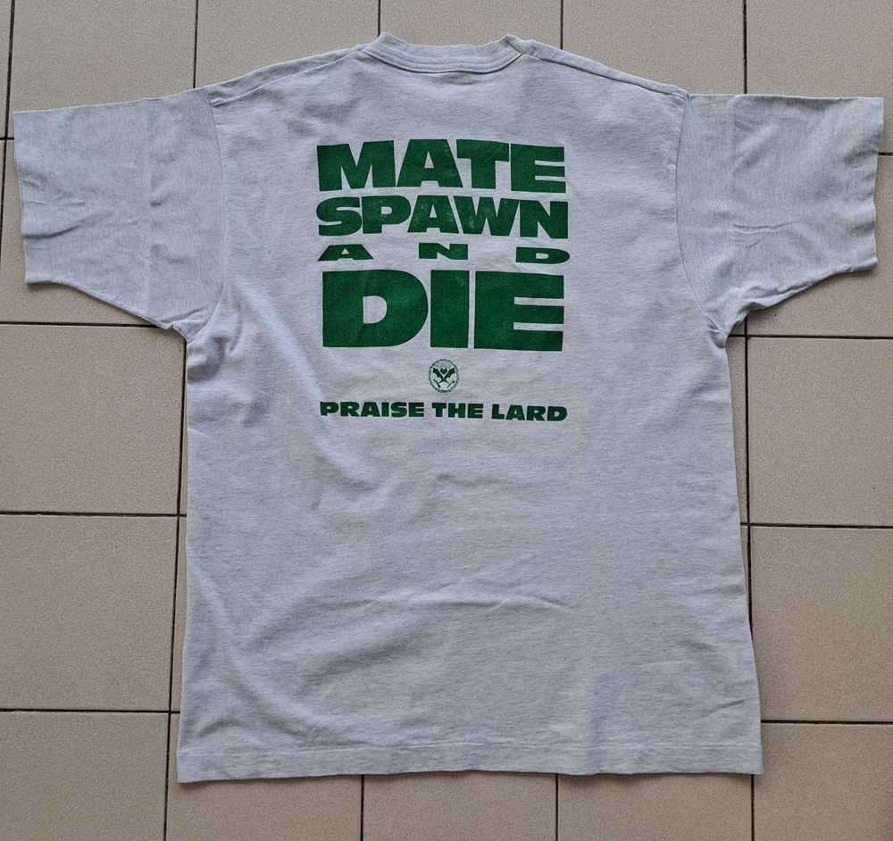 Vintage Vintage 90s Lard 'Mate Spawn and Die' T-S… - image 3